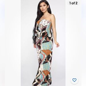 Fashionnova multicolor jumpsuit new !!
